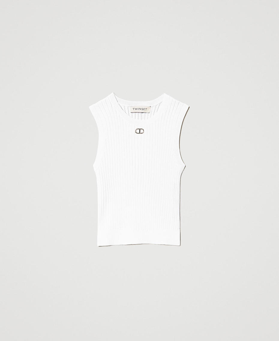 Fitted top with Oval T