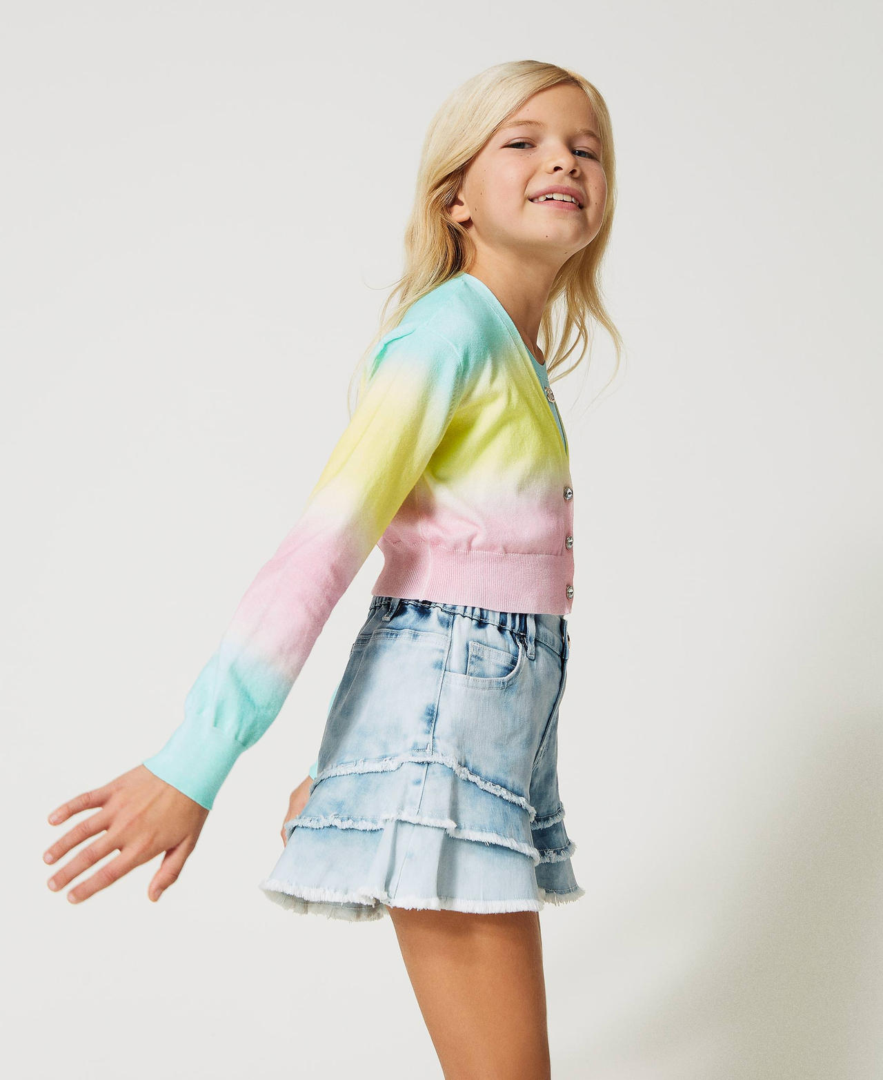 Cardigan avec imprimé dégradé