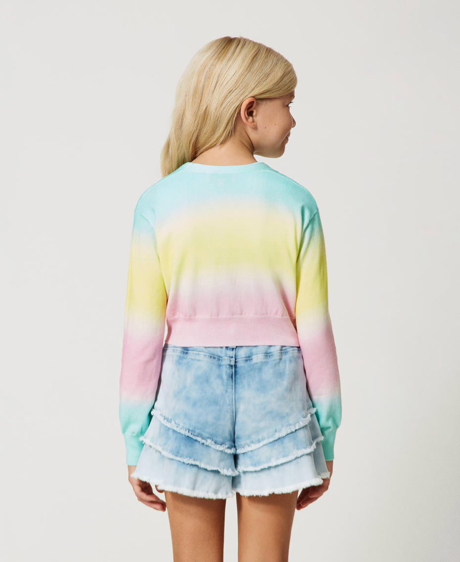 Cardigan avec imprimé dégradé