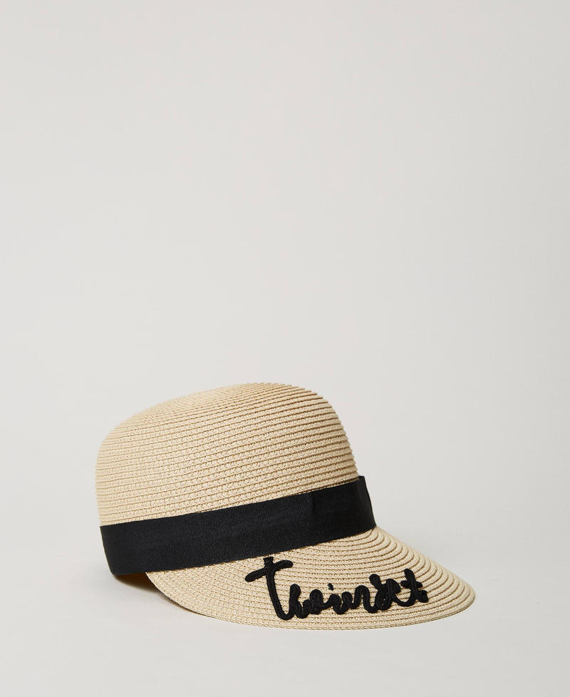 Babyhug Mango Embroidered Straw Hat - Blue main image 1