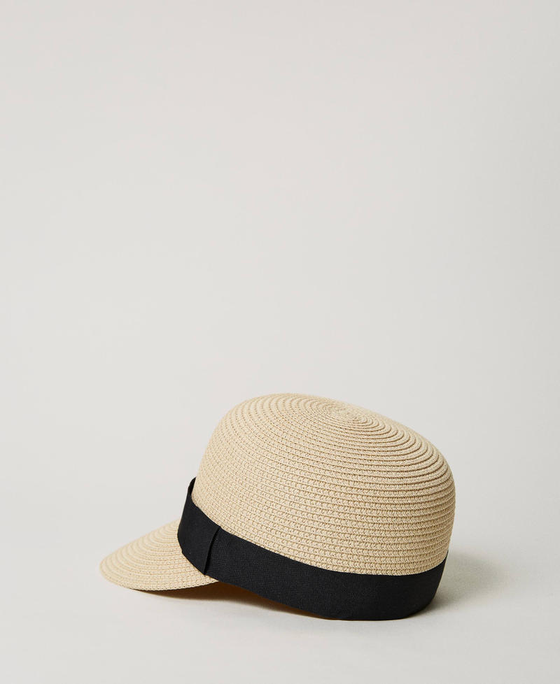 Straw hat with logo Pale Straw Girl 231GJ4760-02
