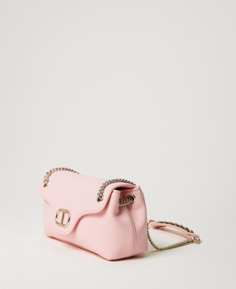 Borsa a tracolla con logo e borchie Pastel Pink Bambina 231GJ7670_10375_02