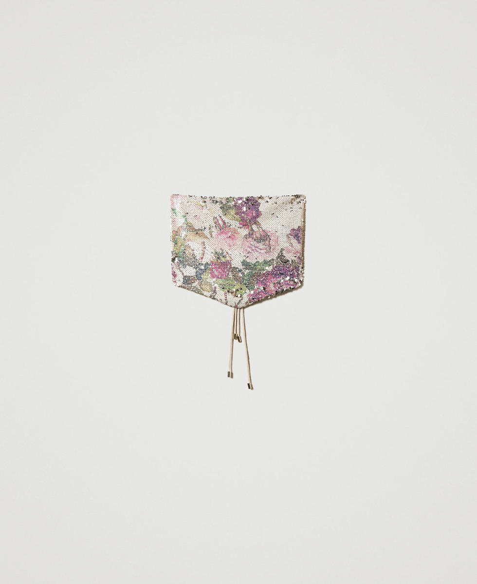 Full sequin floral top