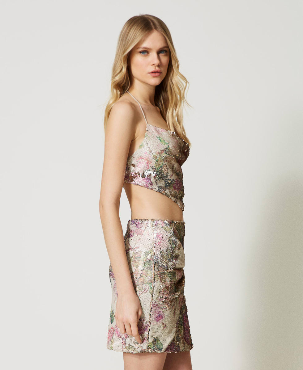 Minigonna fiori discount