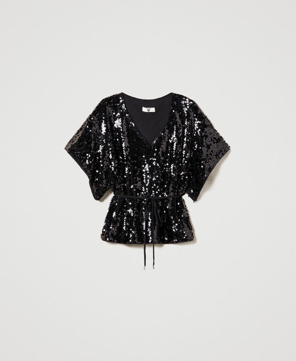 Blusa paillettes online