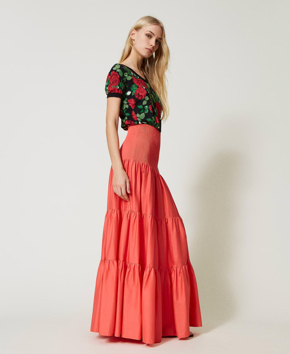 Vestido-falda de popelina