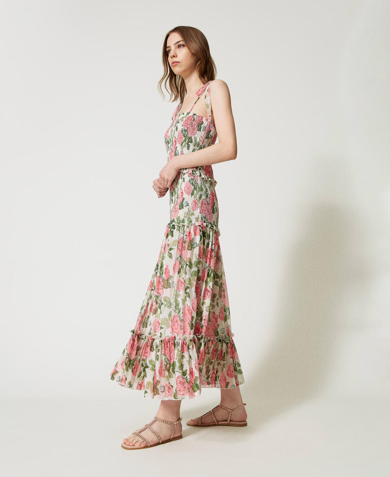Rock-Kleid mit Rosenprint