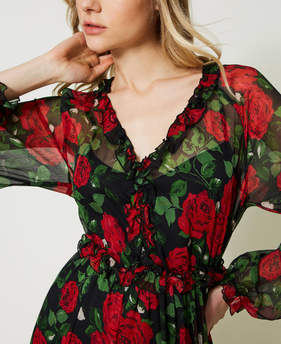 Rose new arrivals print dress