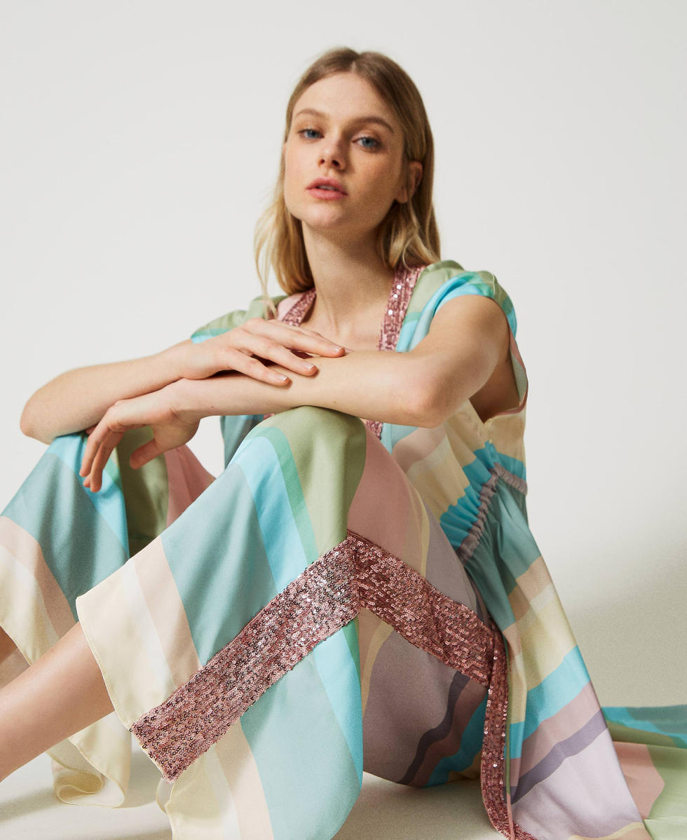 Pantalones de rayas con lentejuelas