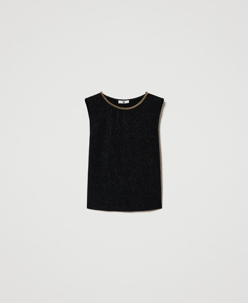 Top con catena décor