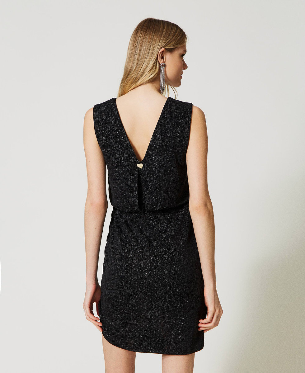 Fitted dress with gathering