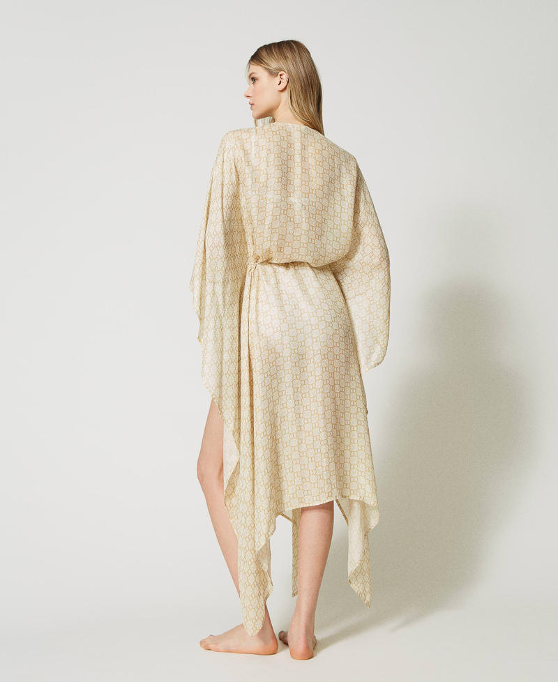 Caftan long avec Oval T jacquard