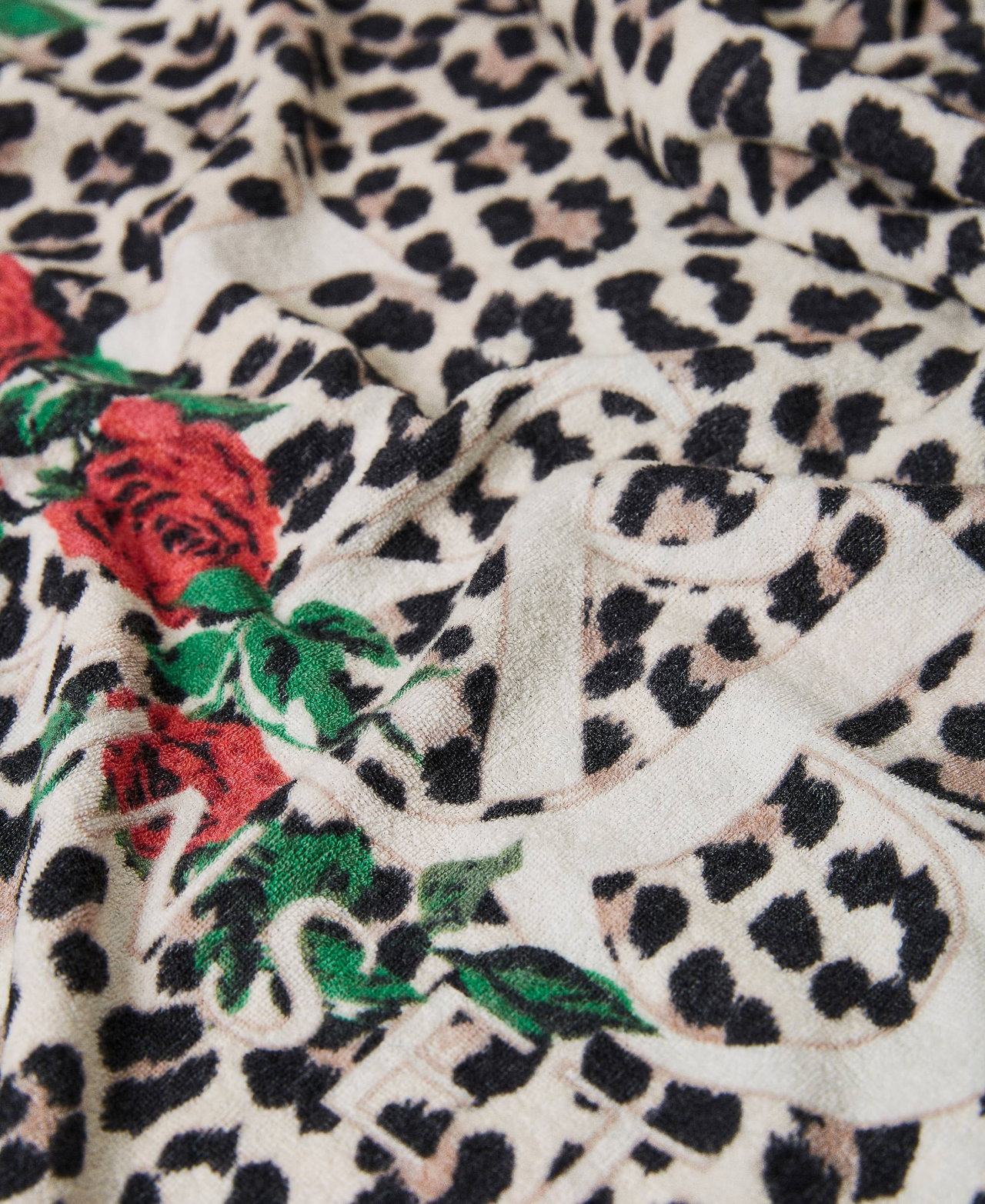 Animal print beach towel