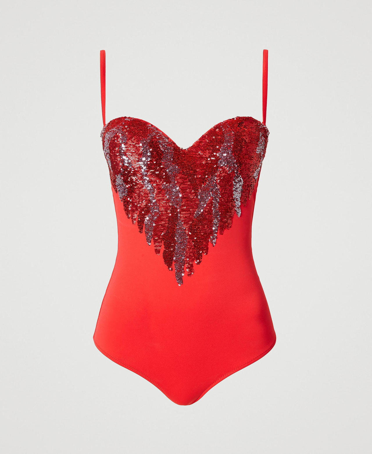 Maillot de bain une pièce avec sequins Rouge « Watermelon » Femme 231LBM1ZZ_10310_0S