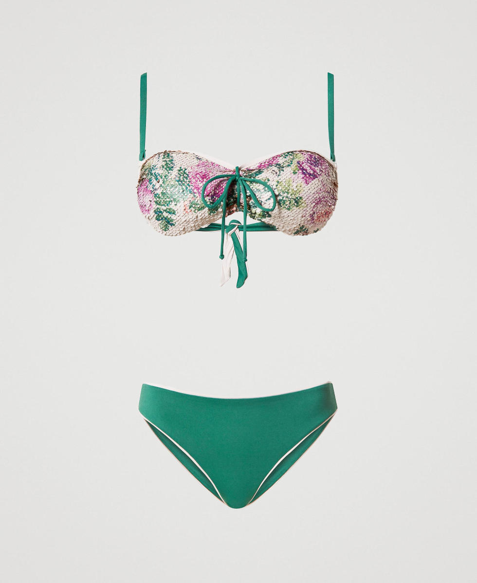 Fascia da bagno con paillettes e brasiliana