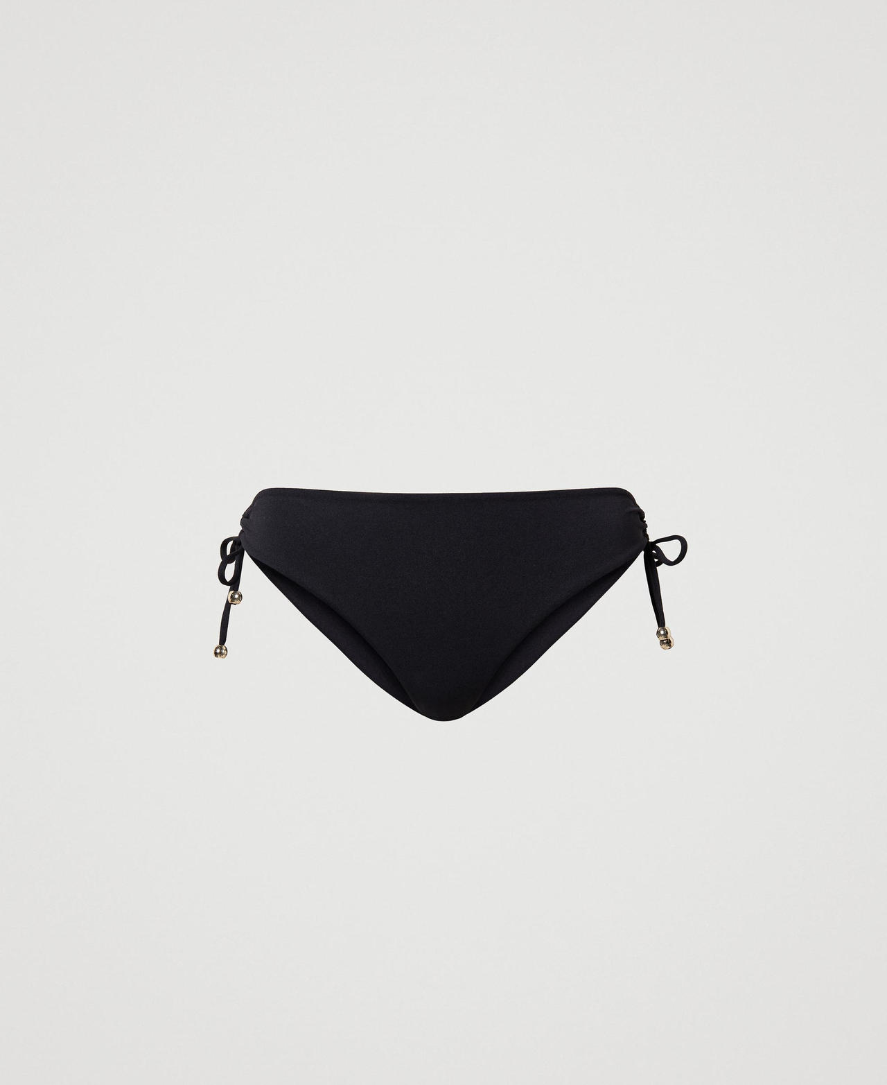 Bikini bottom with drawstring Black Woman 231LBMHYY_00006_0S