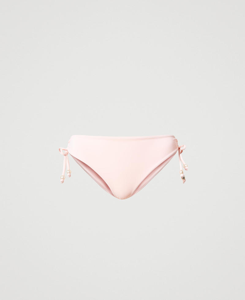 Bikini bottom with drawstring Soft Pink Woman 231LBMHYY_10308_0S