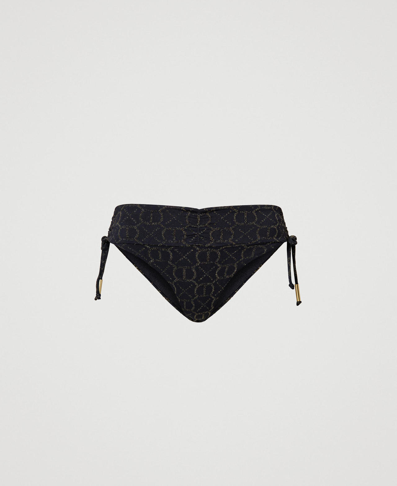 Slip de bain jacquard avec Oval T