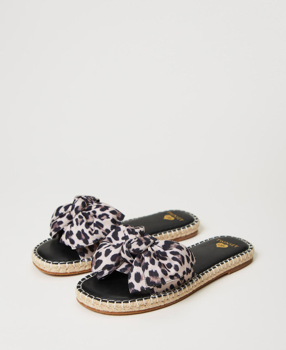 Leopard bow slides hot sale