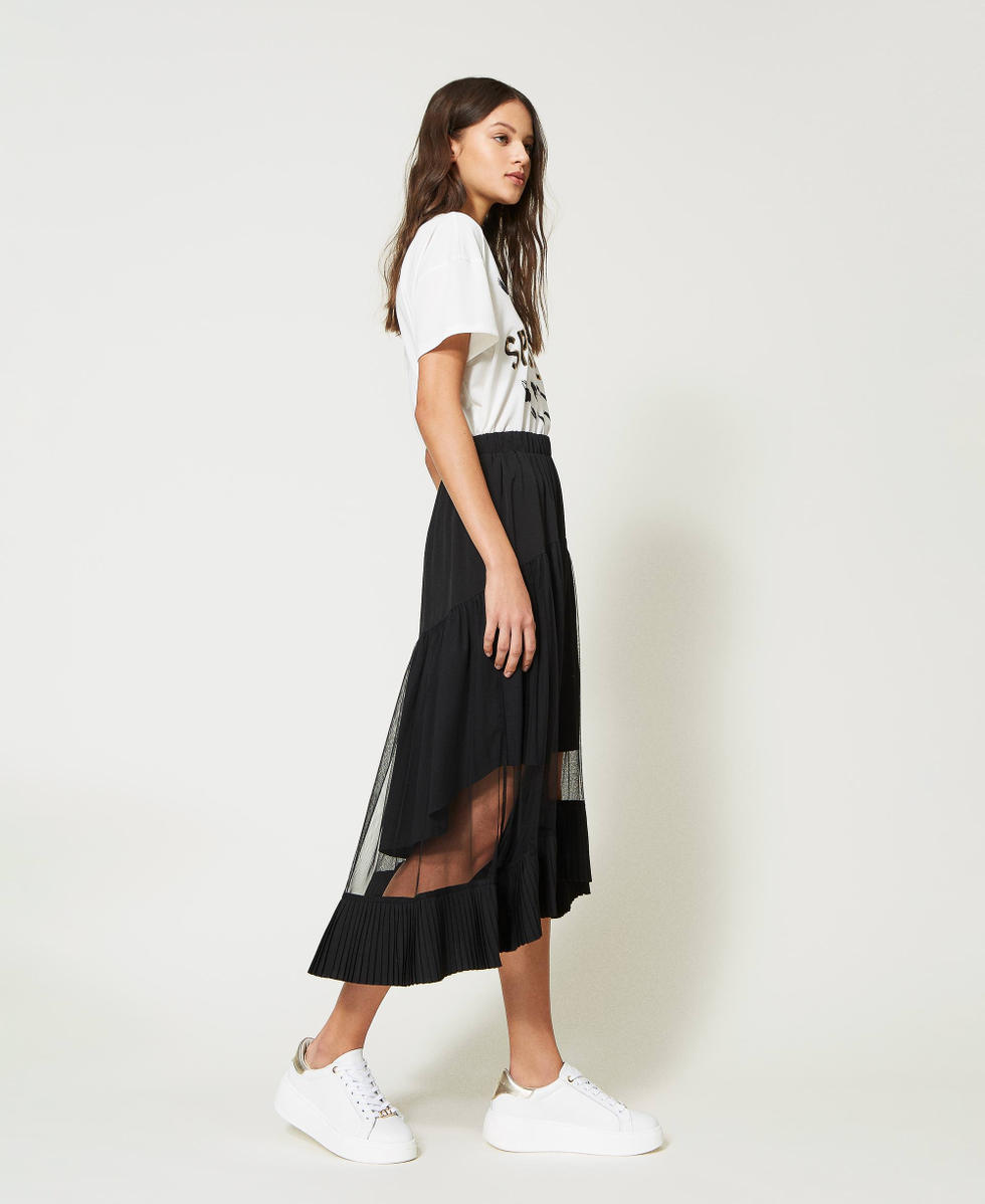 Tulle maxi skirt black clearance