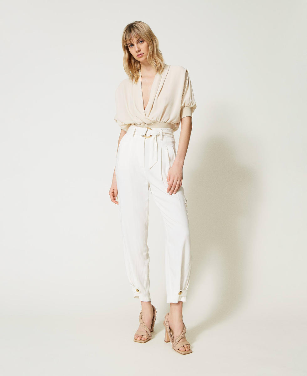 Pantalon cargo en twill