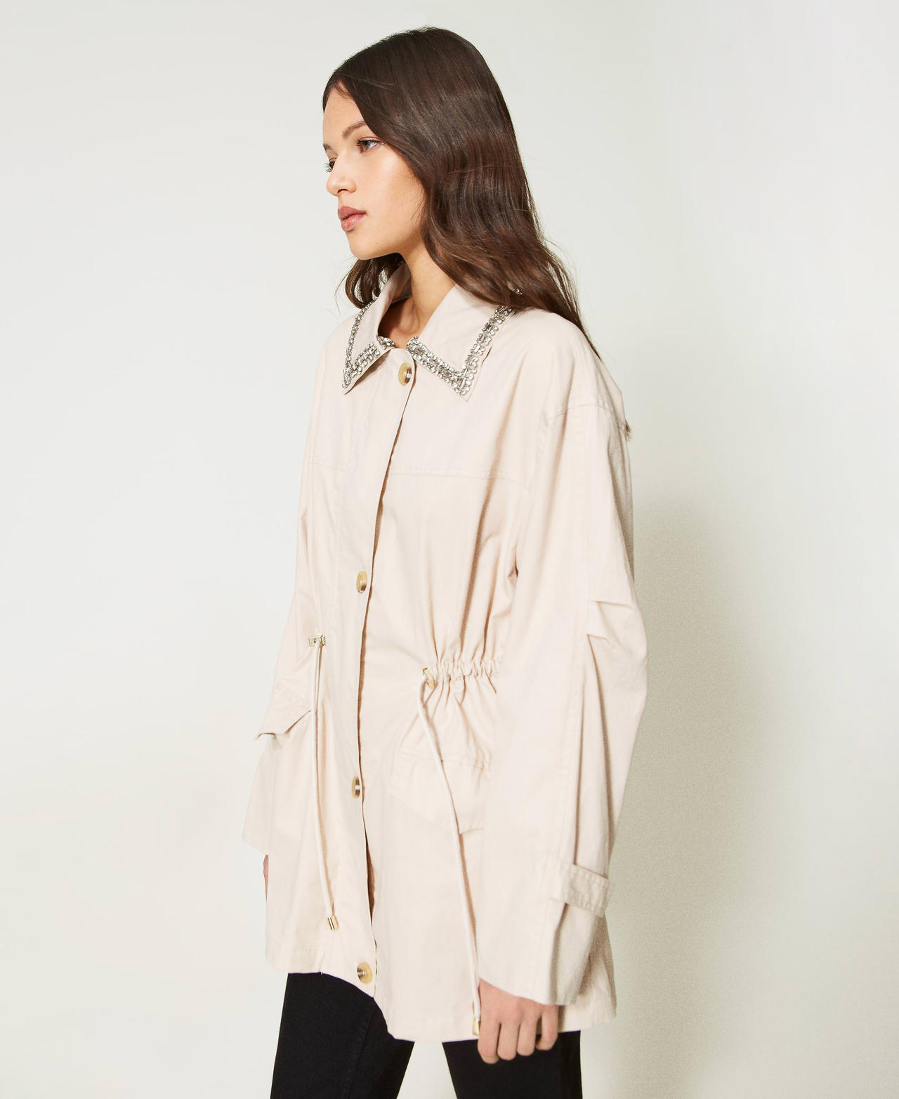 Mint velvet store cream lightweight parka