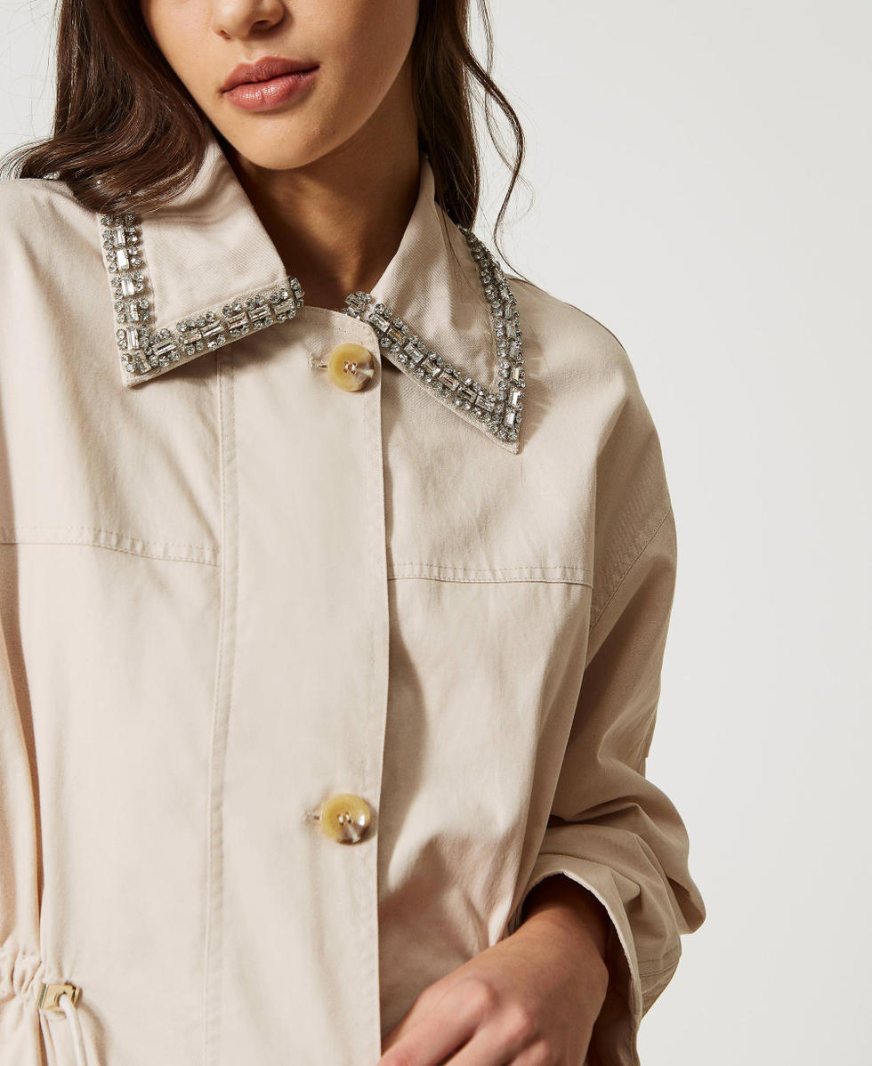 Anne klein cropped embroidered jacket on sale