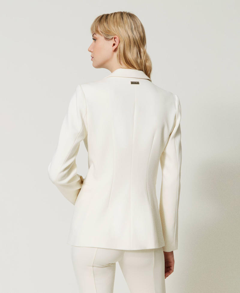 Blazer with decorative buttons Sugar White Woman 231LL29AA_00632_03