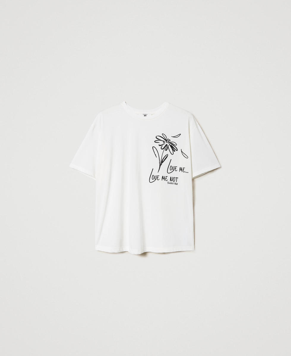 T shirt avec imprim marguerite Femme Rose TWINSET Milano