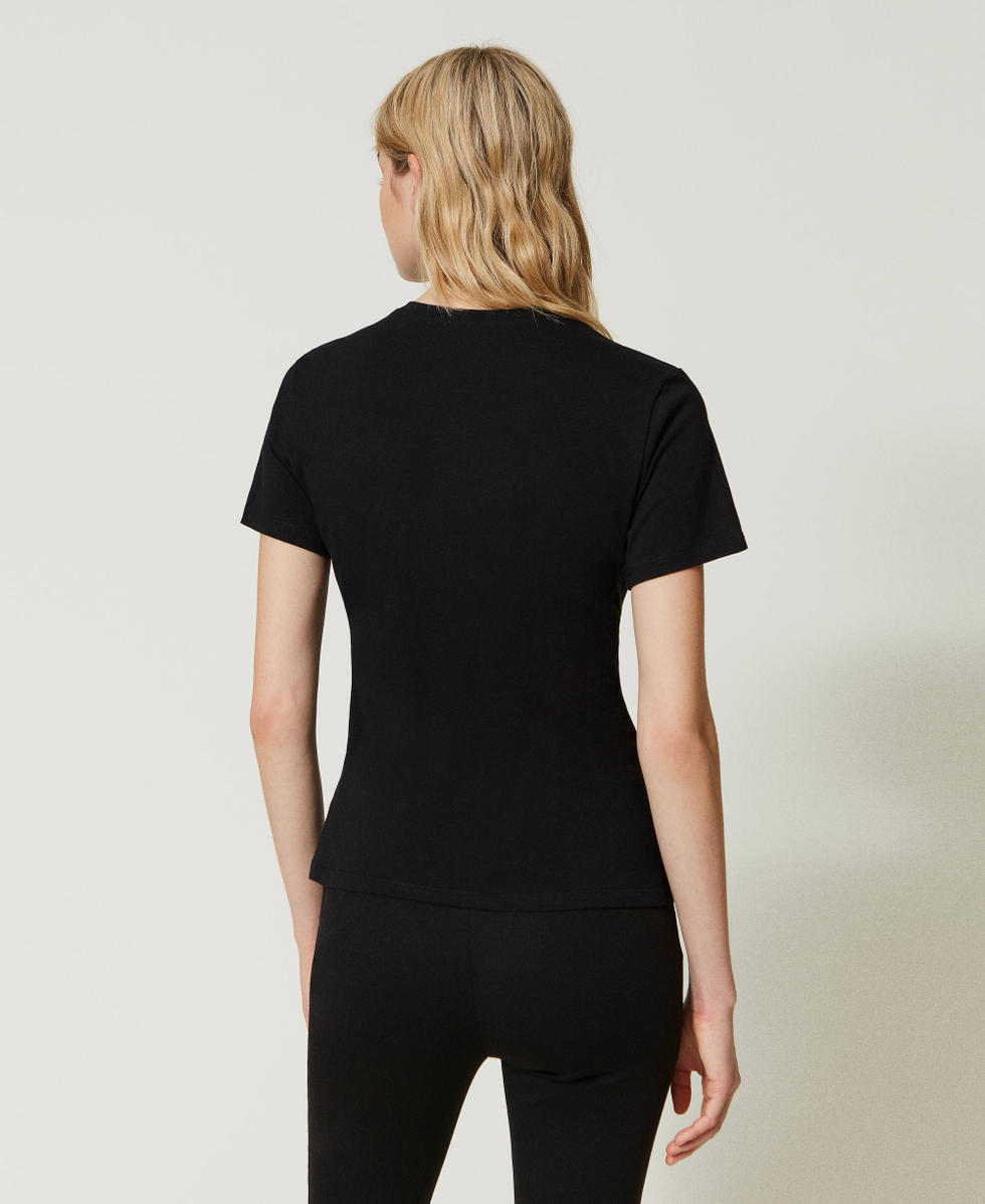 T-shirt avec imprim&eacute; c&oelig;ur et sigl&eacute;