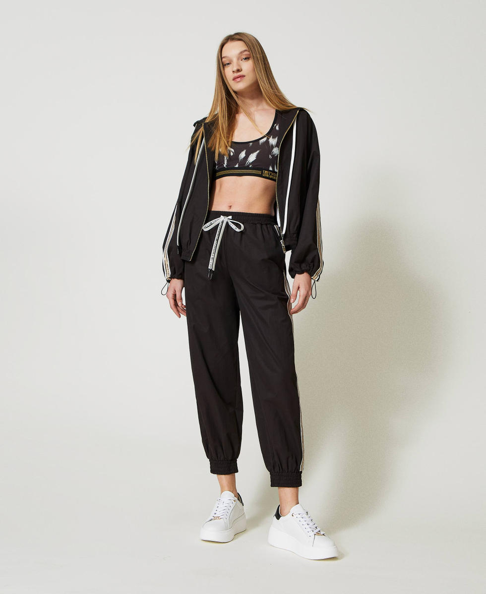 Sport-Top mit Print und Spitze