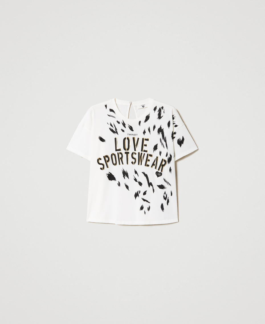 T-shirt with animal print