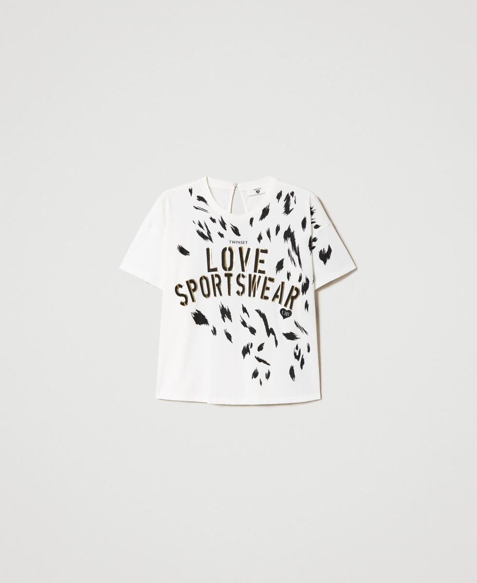 T-shirt with animal print