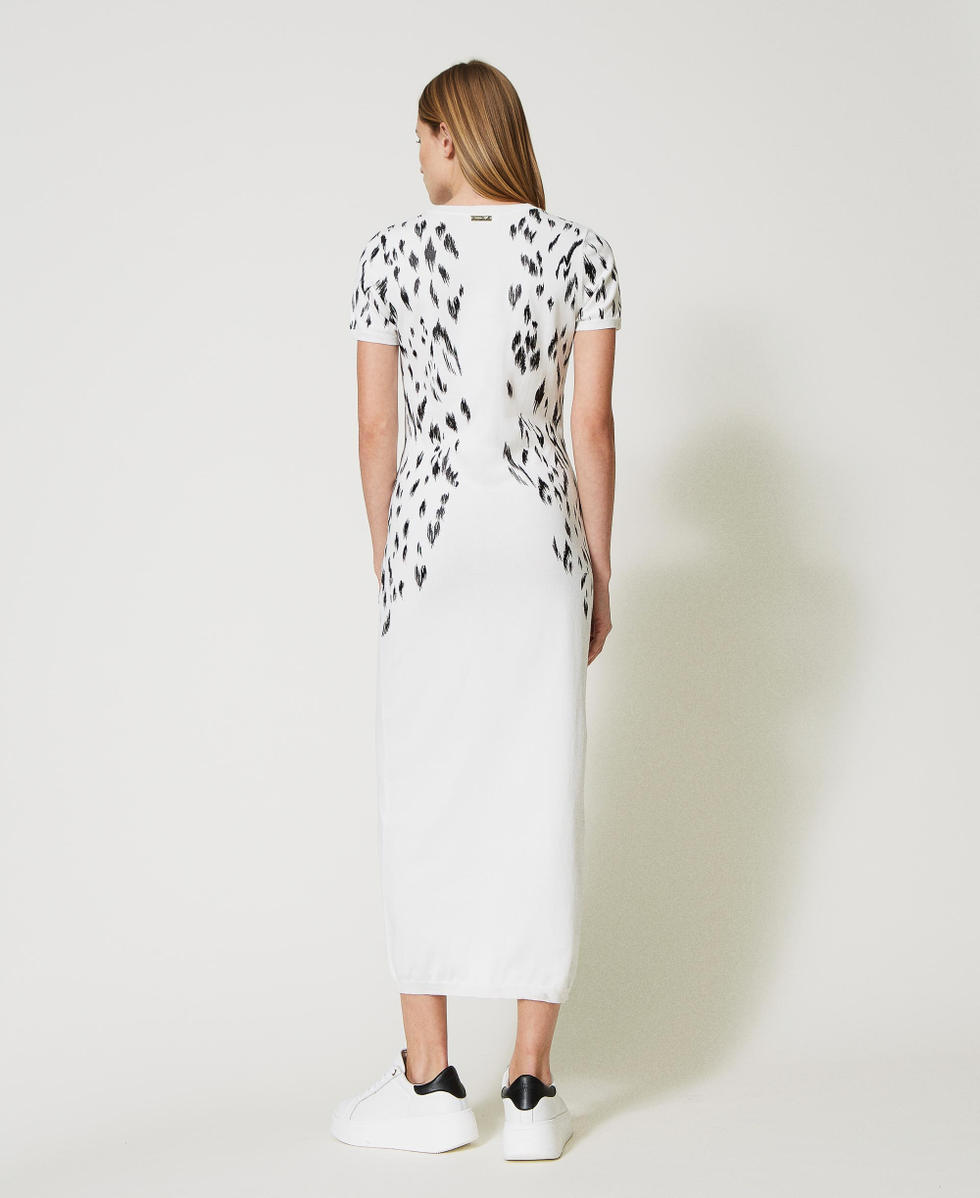 Animal print long dress