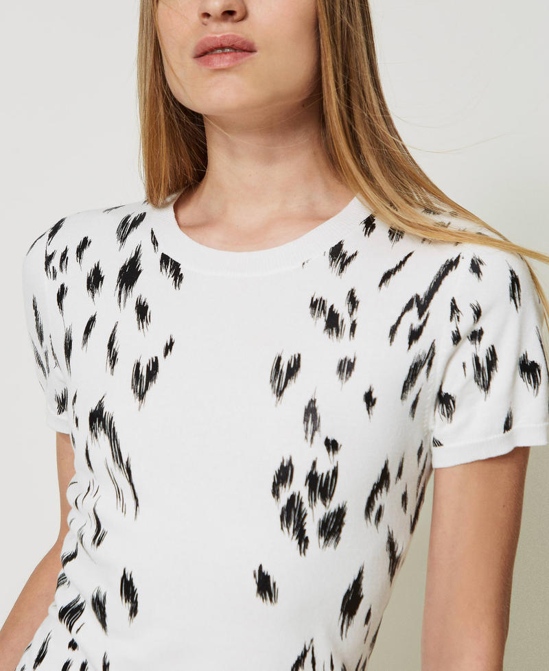 Animal print long dress