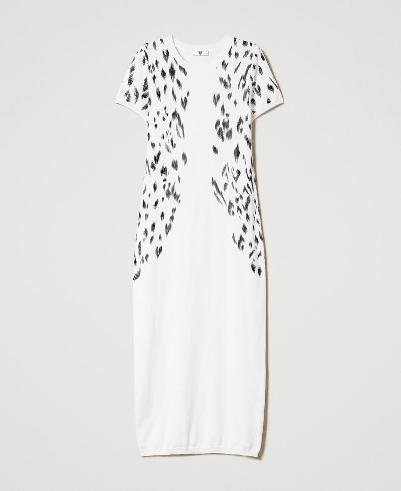 Animal print long dress