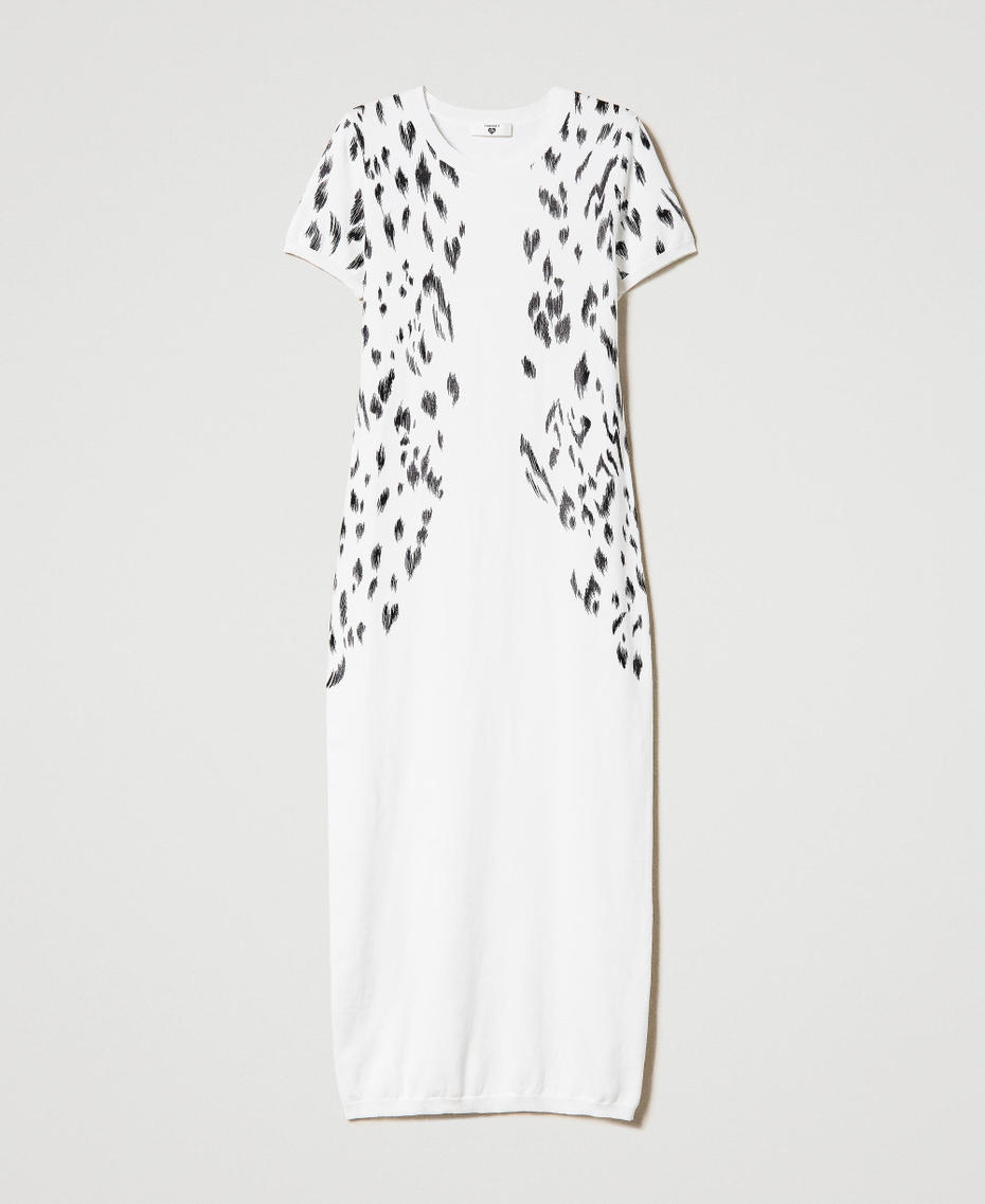 Animal print long dress