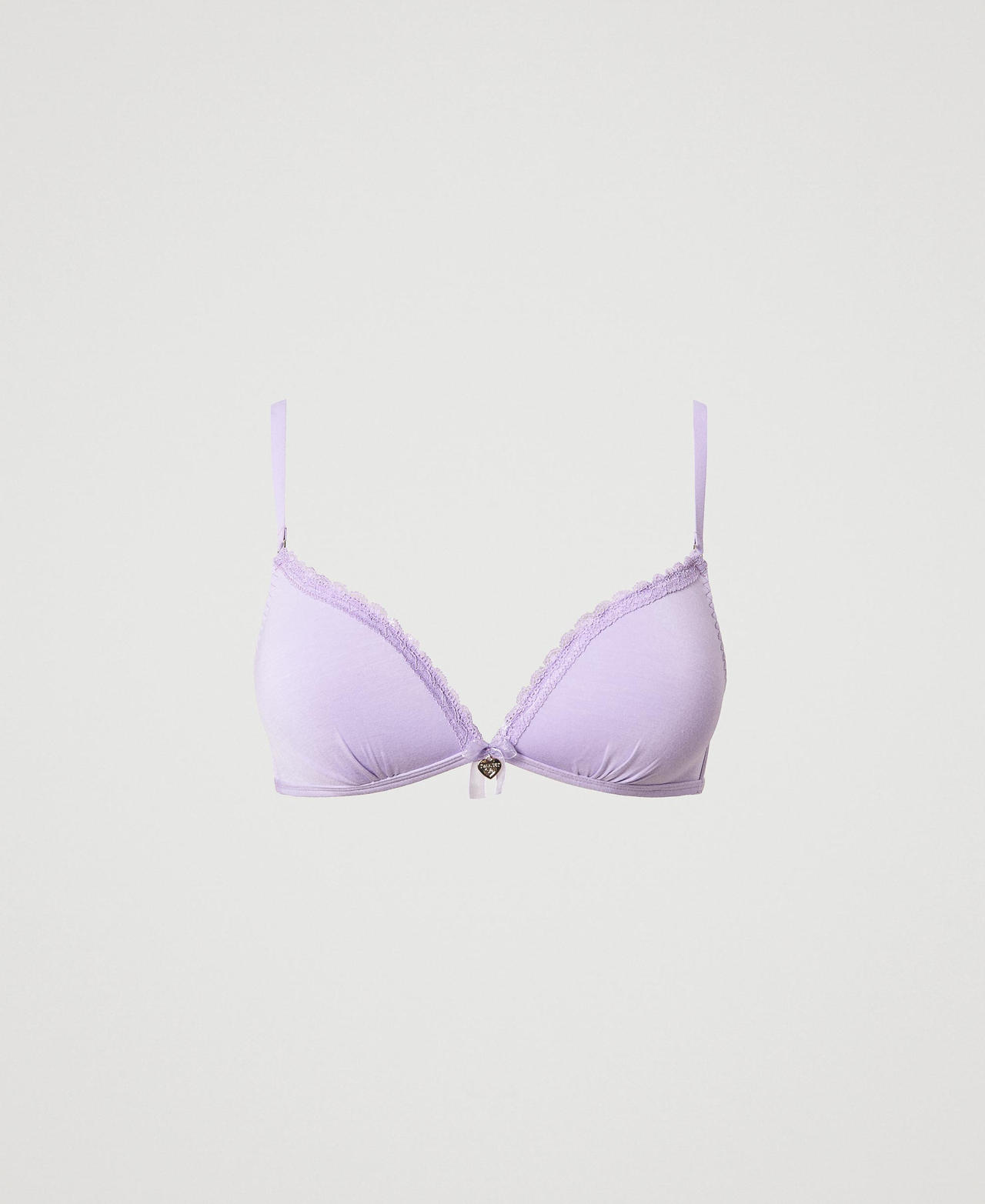 Triangle bra with lace