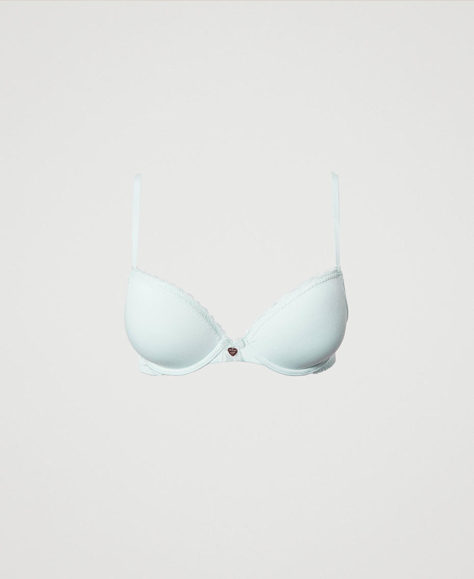 Push-up bra with lace