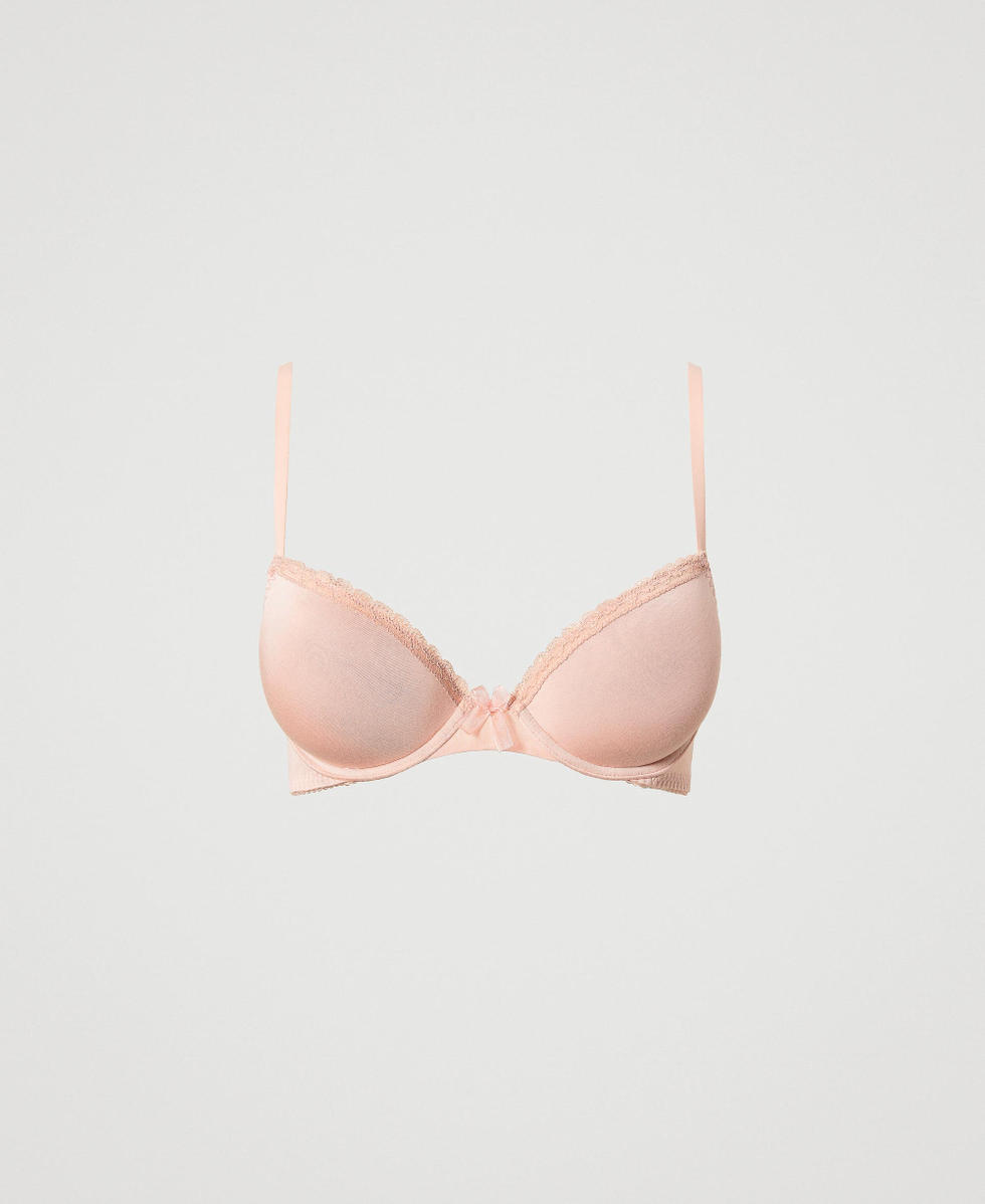 Push-up bra with lace Woman, Pink