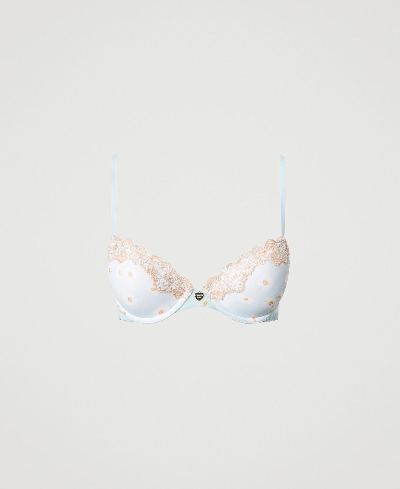 Push-up-BH mit Margeritenprint Margeritenprint Star Blue Frau 231LL6M44_10408_0S