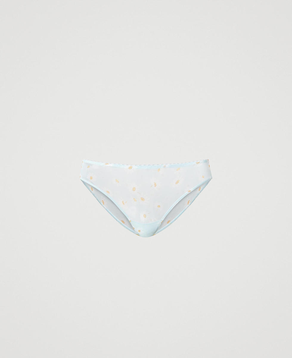 T&uuml;llslip mit Margeritenprint