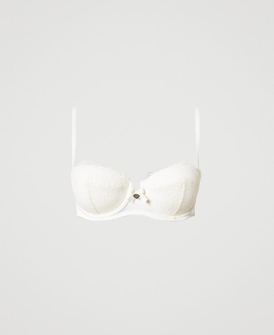 Padded bandeau lace bra