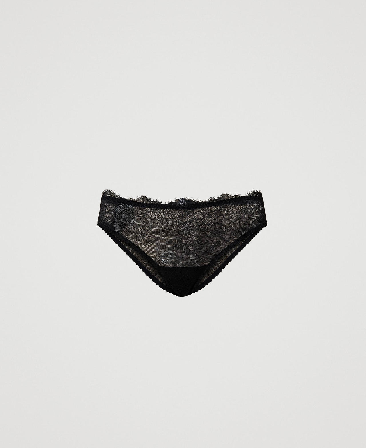 Slip en dentelle festonnée