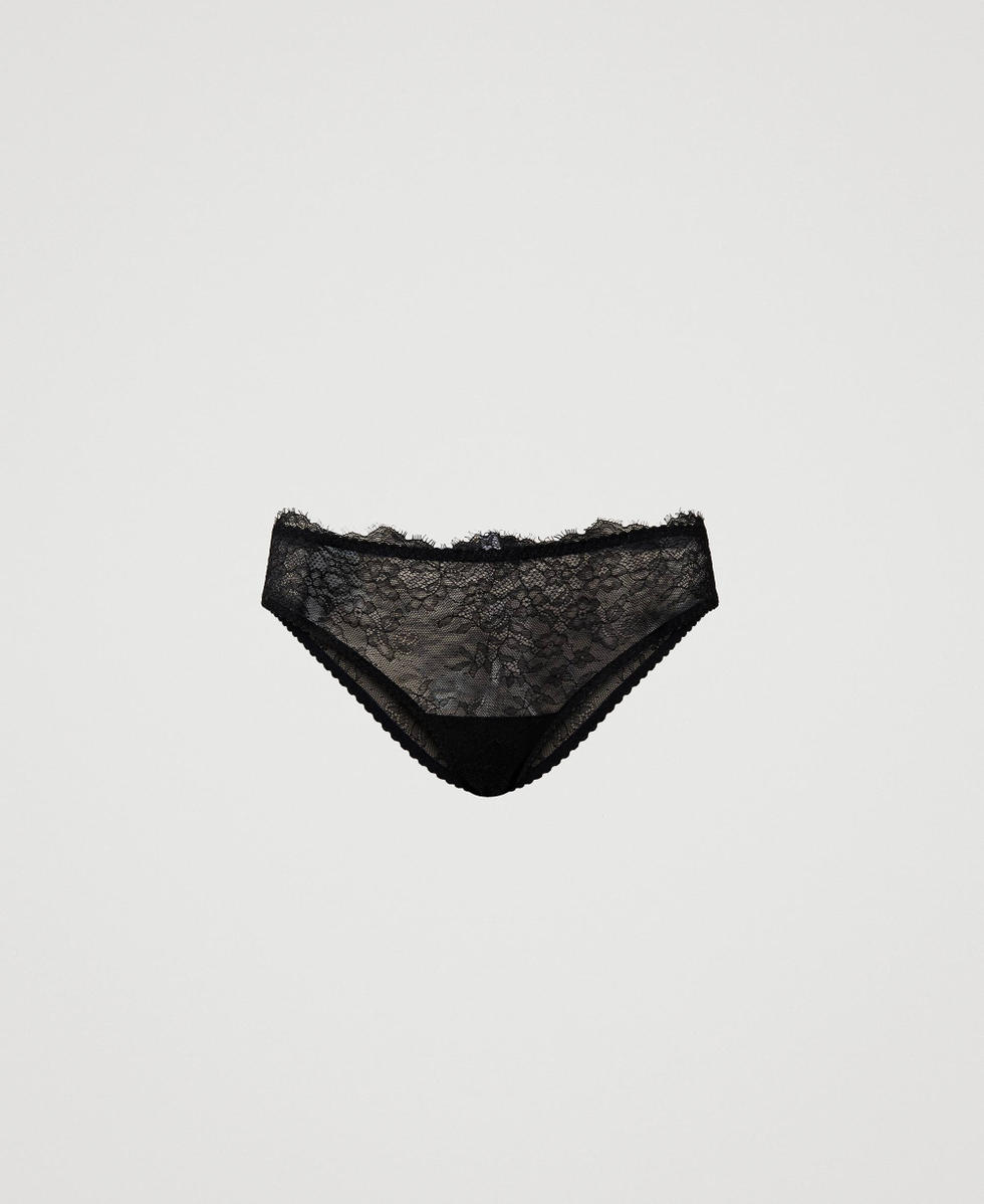Scalloped lace briefs