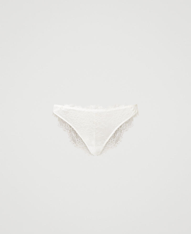 Slip brésilien en dentelle festonnée