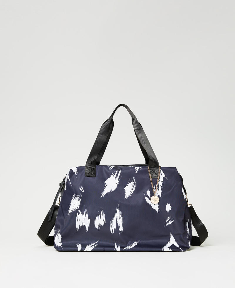 Animal print weekend bag