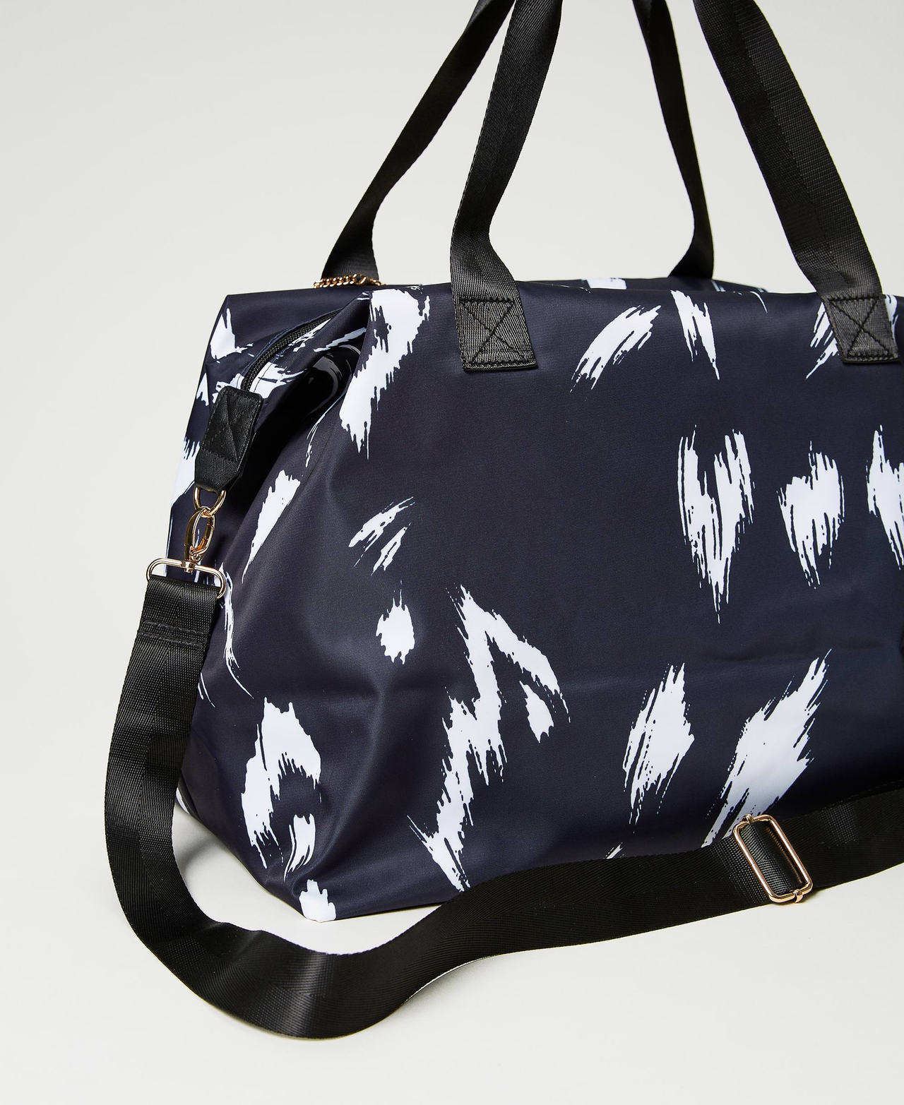 Animal print weekend bag