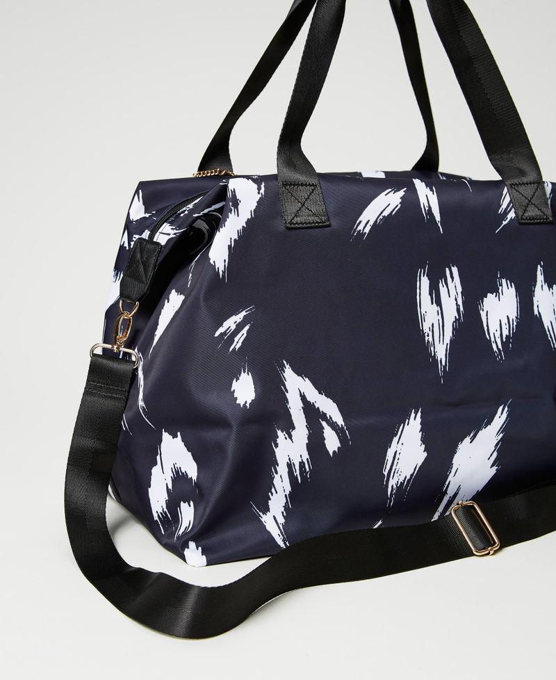 Animal print weekend bag