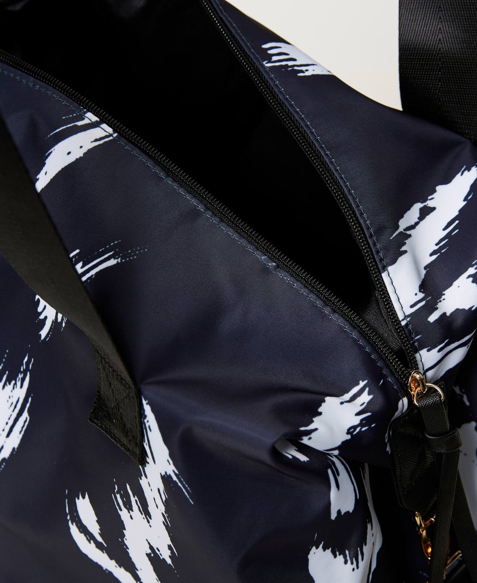 Animal print weekend bag